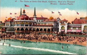 Postcard The Casino at Santa Cruz Beach, California Road of a Thousand Wonders