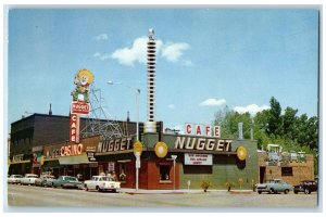 c1960s Carson City Nugget Exterior Roadside Carson City Nevada NV Cars Postcard