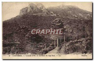 Old Postcard L & # 39Esterel Corniche D & # 39Or La Route Du Cap Roux