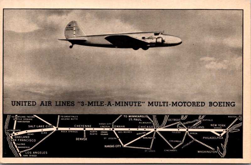 PC United Air Lines 3-Mile-A-Minute Multi-Motored Boeing Century of Progress