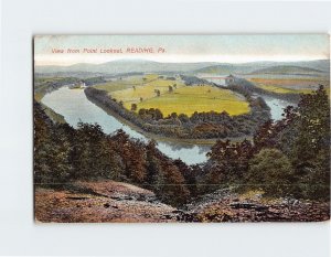 Postcard View from Point Lookout Reading Pennsylvania USA