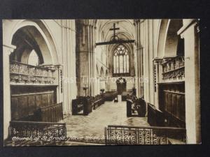 WINCHESTER Church of St. Cross, Nave West - Old PC by Frith's 80907