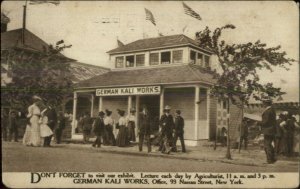 German Kali Works Nassau St. New York City Syracuse Fair Display Postcard