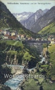 Goeschenen und der Dammagletscher Gotthardbahn Swizerland Unused 