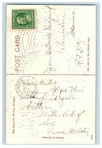 c.1910 Lovely Hands Shaking Friendships German Embossed Vintage Postcard P51 