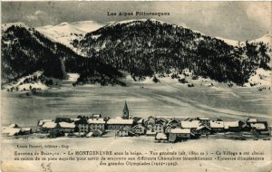 CPA Env. de BRIANCON - Le MONTGENEVRE sous la neige. - Vue générale (453865)