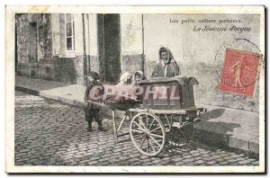 Old Postcard Little Parisian The player trades of & # 39orgue Taylor Chocolat...