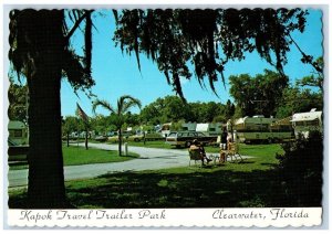 Clearwater Florida FL Postcard Kapok Travel Trailer Park c1960 Vintage Antique