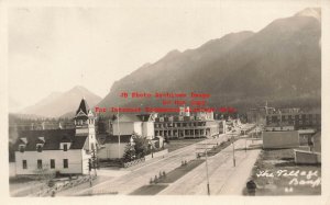 Canada, Alberta, Banff, RPPC, Village Scene, Photo