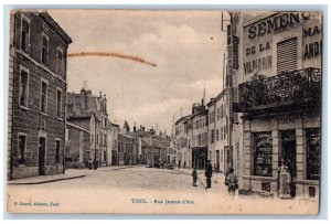 Toul Meurthe-et-Moselle France Postcard Jeanne d'Arc Street c1910 Antique Posted