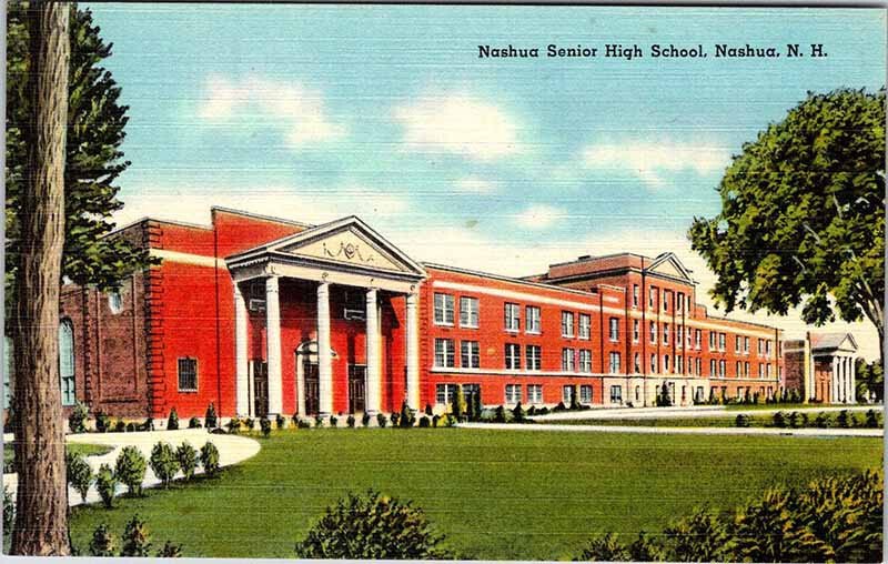 Postcard SCHOOL SCENE Nashua New Hampshire NH AM2502