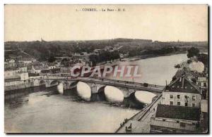 Corbeil - The Bridge - Old Postcard