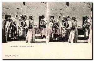 Views stereoscopic Algeria Biskra Old Postcard Good Music Chkiona negroes