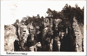 Czech Republic Prachovské Skály Jičín RPPC 04.34