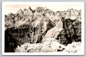 1945  RPPC  Bad Lands  South Dakota  Postcard