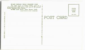 Postcard Palm Desert California Indian Wells Country Club Golf Course