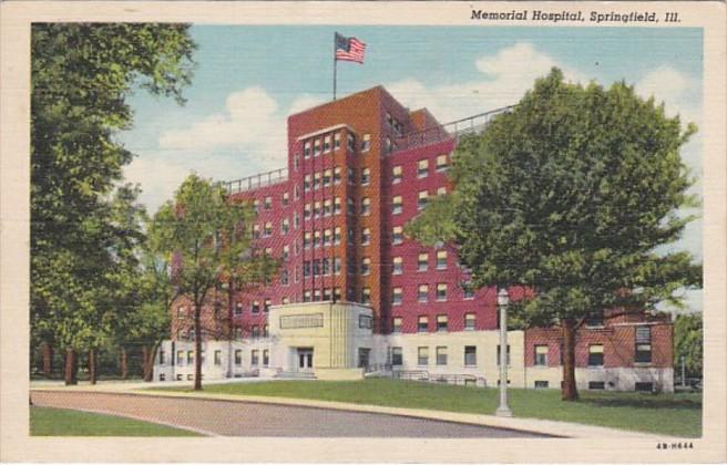 Illinois Springfield Memorial Hospital 1945 Curteich