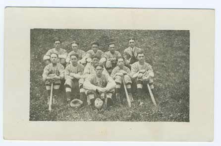 Winterport ME 1925 Baseball Team Bats Balls RPPC Real Photo Postcard