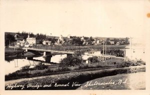 Shubenacadie Nova Scotia Canada Highway Bridge Scenic View Real Photo PC AA67552