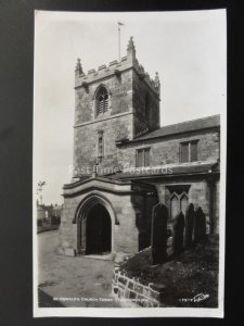 Yorkshire FLAMBOROUGH St Oswalds Church - Old RP Postcard by Walter Scott 17517