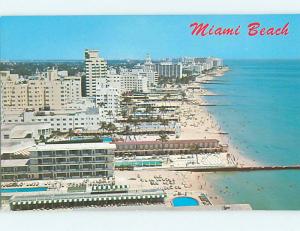 Unused Pre-1980 ROW OF HOTELS SCENE Miami Beach Florida FL M6529@