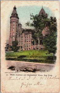 Webb Academy and Shipbuilders Home New York City Vintage Postcard C097