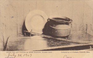 Sword Pot and Platter Of Miles Standish Pilgrim Hall Plymouth Massachsuetts 1...