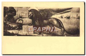 Old Postcard Venezia Palozzo Ducale del Leone Lion Carpaccio