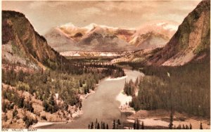 VINTAGE POSTCARD BOW VALLEY BANFF FROM BYRON HARMON PHOTO