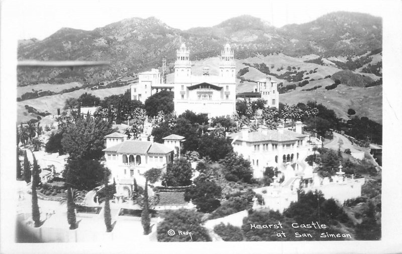 Postcard RPPC California San Simeon Hearst Castle 1950s 23-7535