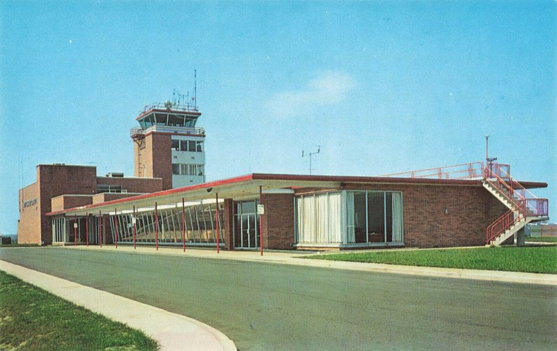 Wilmington DE New Castle County Airport Terminal Postcard