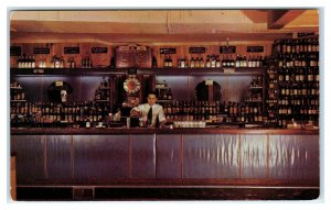 WALDORF, Maryland MD ~ Bartender CURLY'S TAVERN Cocktail Lounge c1960s Postcard