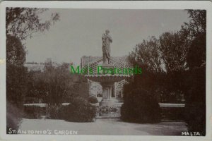 Malta Postcard - St Antonio's Garden  RS25391