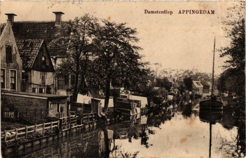 CPA AK APPINGEDAM Damsterdiep NETHERLANDS (705969)