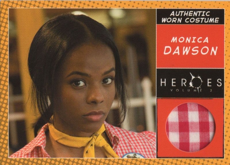 Monica Dawson Heroes TV Show Real Cast Worn Costume Card