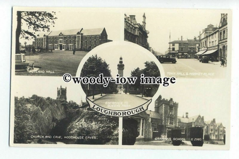 tq0885- Leics - Multiview x 5, of Various Scenes around Loughborough - Postcard