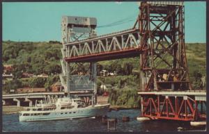 Ranger No 3,Houghton Hancock Lift Bridge,MI Postcard