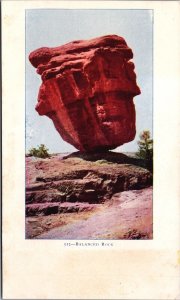 USA Balanced Rock Colorado Vintage Postcard 09.53