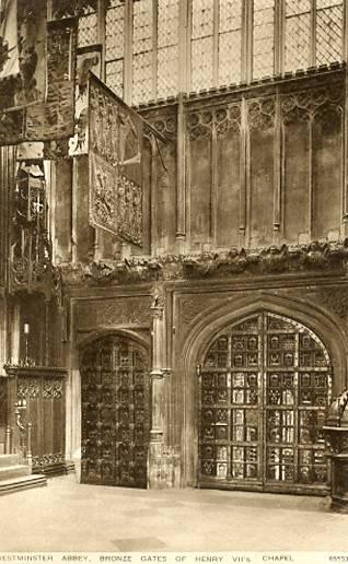 UK - England, Westminster Abbey, Bronze Gates of Henry VII's Chapel