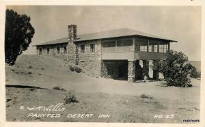 1920s ARIZONA Painted Desert Inn Willis RPPC real Photo Route US66 National Park