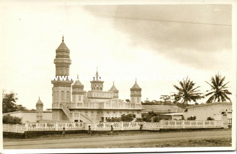 ivory coast, BOUAKE BWAKE, Gonfreville Mosque (1930s) RPPC (2)