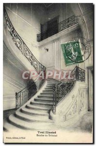 Old Postcard Toul Illustrates Staircase Tribunal