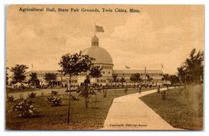 Early 1900s Agricultural Hall, State Fair Grounds, Twin Cities, MN Postcard