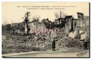 Old Postcard Battle of Chateau Thierry Courteaux General Appearance