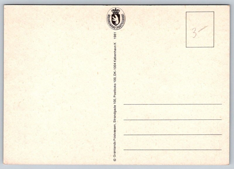 Greenland  Kalaallit Nunaat Fish  Stamp Postcard