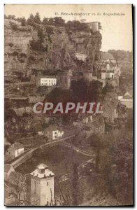 Old Postcard Rocamadour Seen From Roquefraiche