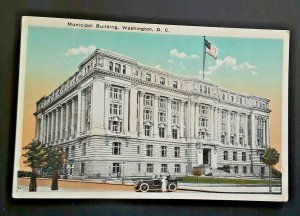 Mint Vintage Washington DC Municipal Building For All Departments 1920s Postcard 