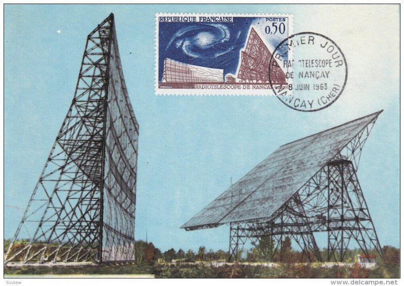 NANCAY, Cher, France, PU-1963; Principaux Elements Du Radiotelescope De Nancay