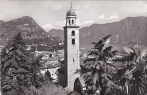 Switzerland Lugano Cattedrale San Lorenzo e Monte Bre 1955 Photo