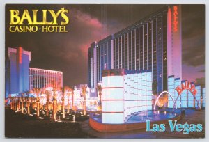 State View~Las Vegas NV~Bally's Casino-Hotel At Night~Entrance Rt~Continental PC